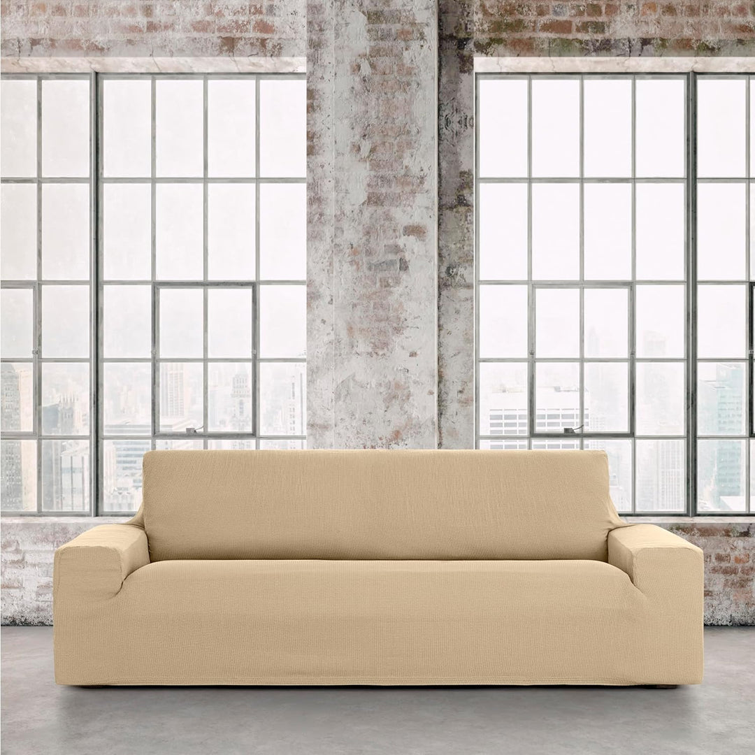 Eysa Ulises elastisch Sofa überwurf 2 sitzer, Polyester-Baumwolle, 01-beige, 37 x 7 x 29 cm 37 x 7 x