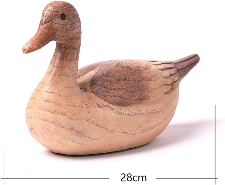 HAUCOZE Ente Skulptur Statue Modern Dekor Arts Wohnzimmer Kunst Polyresin Zuhause Geschenk 28cm, Ent