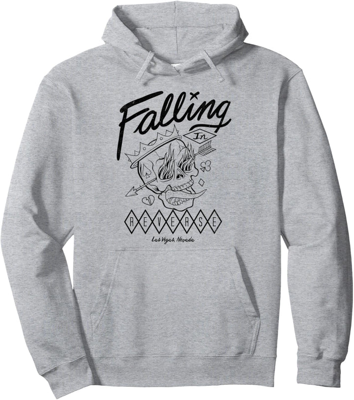 Falling In Reverse - Official Merchandise - Flame Skull Pullover Hoodie