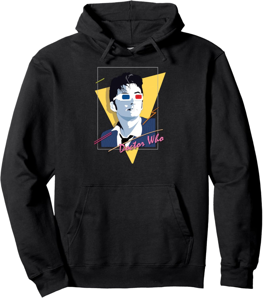 Doctor Who 80s Tenant Nagellicht Pullover Hoodie