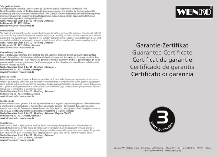 WENKO WC Seat, Duroplast, Mehrfarbig, 0 x 46 x 39 cm Polar, Polar