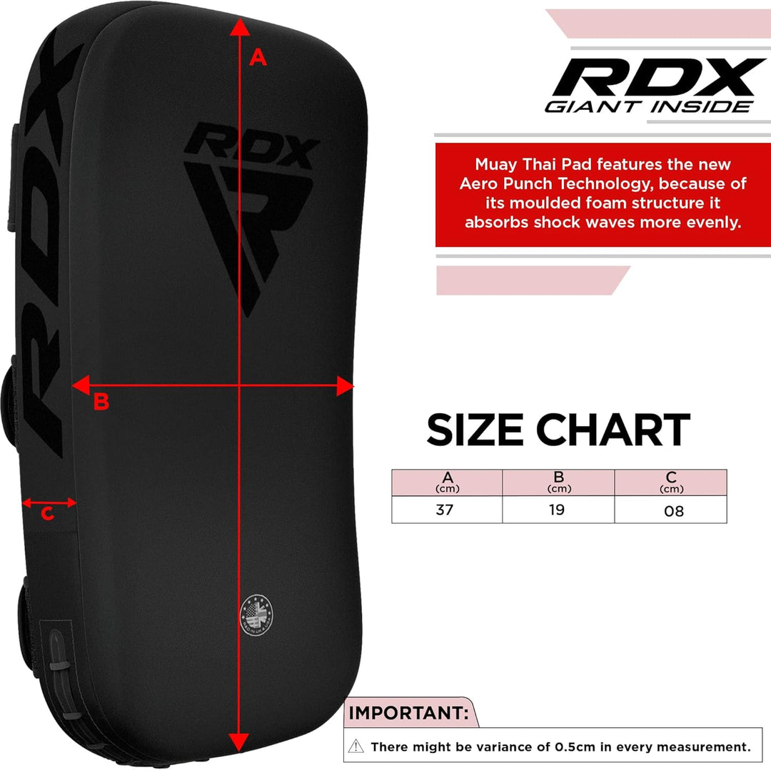 RDX Schlagpolster zum Kampfsport, Curved Trittschlagpolster Kickboxen, Muay Thai Training, Maya Hide