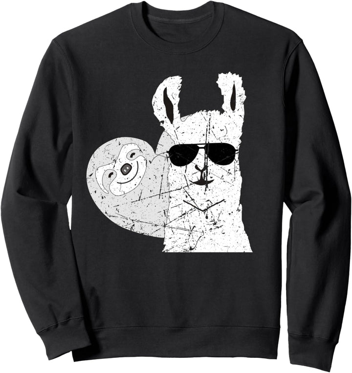 Lama Alpaka Faultier Fun Sweatshirt