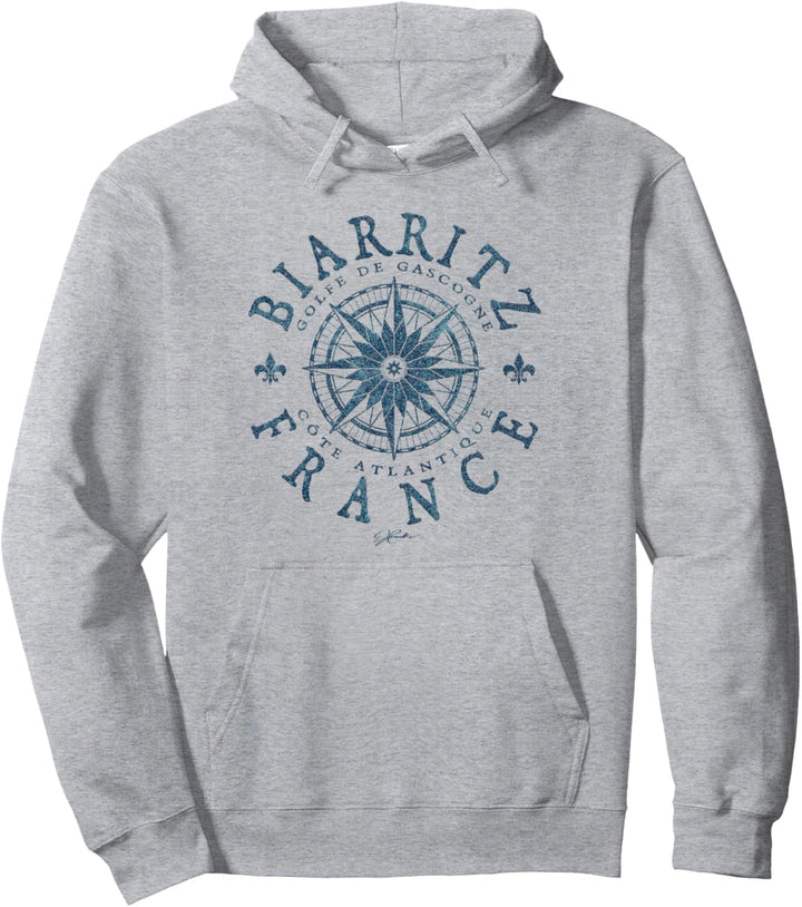 JCombs: Biarritz, Frankreich, Kompassrose Pullover Hoodie