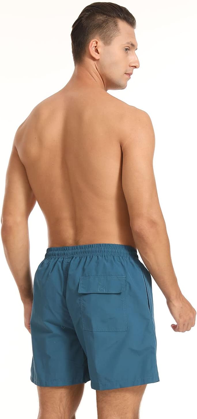 JustSun Badehose Herren Schnelltrocknend Boardshorts mit Mesh-Futter und Verstellbarem Tunnelzug XL