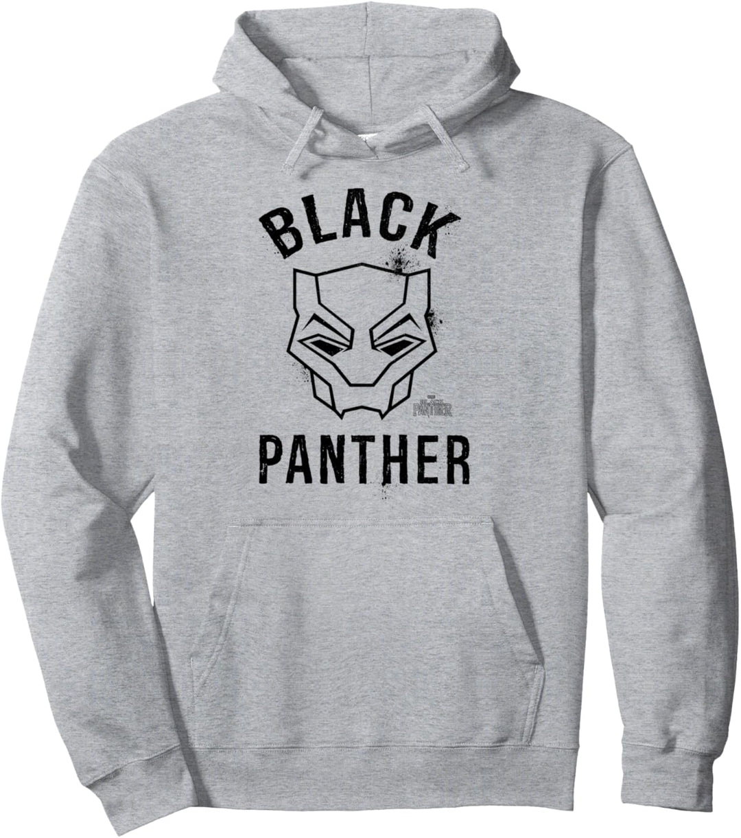 Marvel Black Panther Line Art Mask Pullover Hoodie
