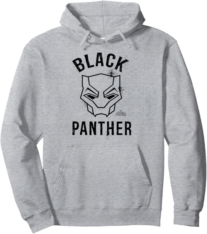 Marvel Black Panther Line Art Mask Pullover Hoodie