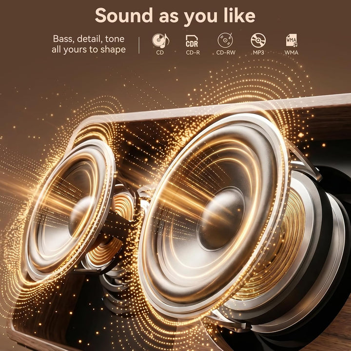 CD Player Tragbar Bluetooth: Kegaudio Radio mit CD-Player Tragbarer mit Lautsprecher Fernbedienung U