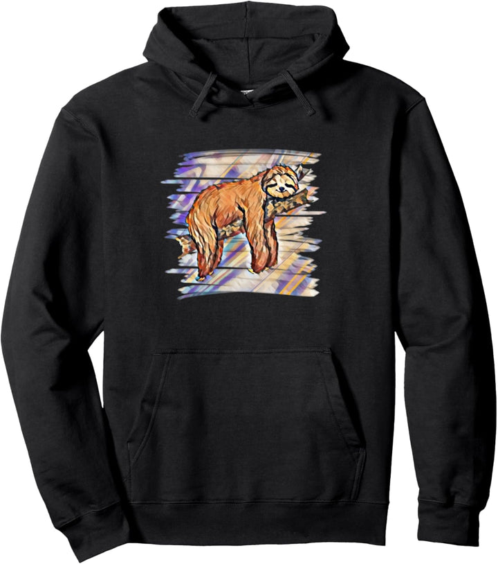 Faultier Motiv Pullover Hoodie