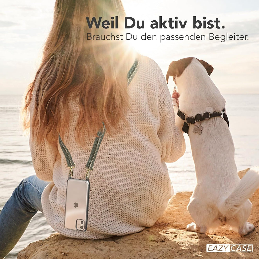 EAZY CASE Handykette - Verstellbares Taschenband kompatibel mit iPhone 11, Schulterriemen, Handykord
