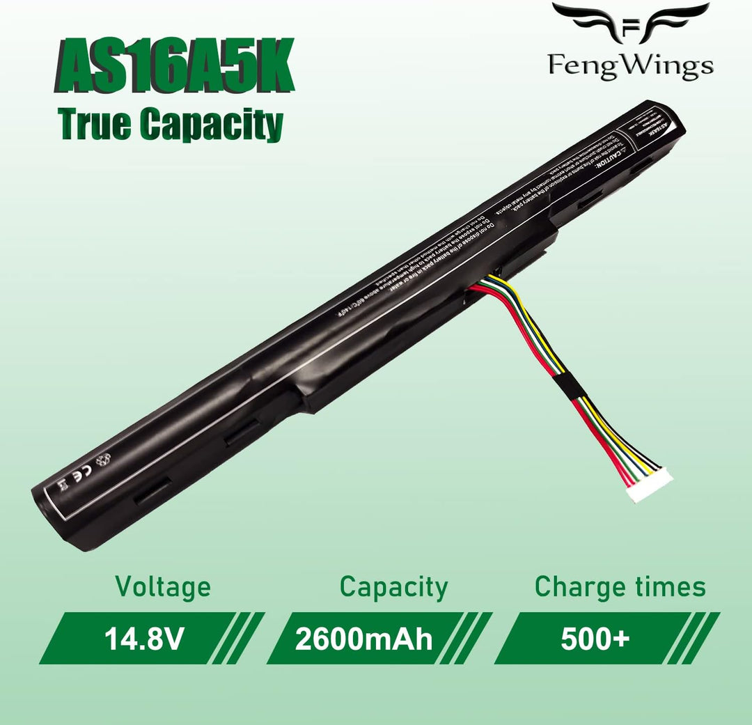 AS16A8K AS16A5K AS16A7K Akku 14,8V 2600mAh, Kompatibel mit Acer Aspire E5 575 e15 akku / E5-475 E5-4