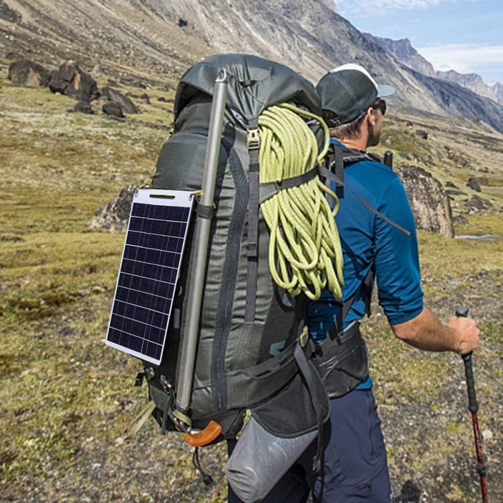Tragbares Solarpanel, 60 W, 5 V, Dual-USB, Ladegerät, Ladegerät, Notfall-Ladegerät, für den Aussenbe