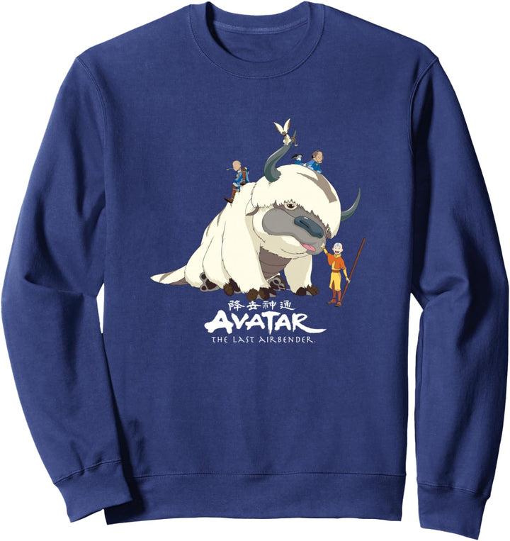 Avatar: Der Herr der Elemente Appa Gruppenpose Logo T-Shirt Sweatshirt