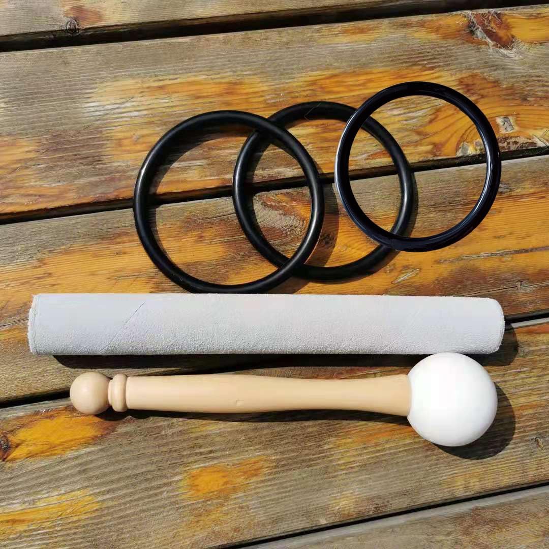Hye-eun 432hz Kristall Klangschalen Set 3 stück klangschale aus quarzkristall für Klangheilung,mit T