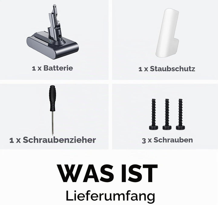 6000mAh Ersatzakku für Dyson V7 Motorhead V7 Animal V7 Trigger V7 Total Clean V7 Motorhead Pro SV11