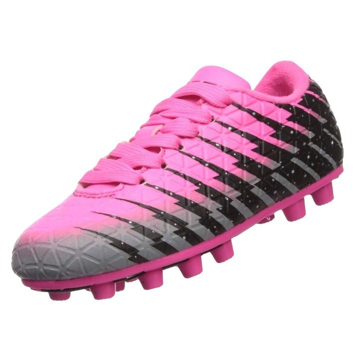 Vizari Bolt Fg pink Grösse 4 Fussballschuh, Rosa/Schwarz/Silber, 35 EU