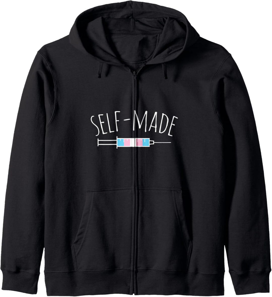 Self-Made Trans Pride Transgender Kapuzenjacke