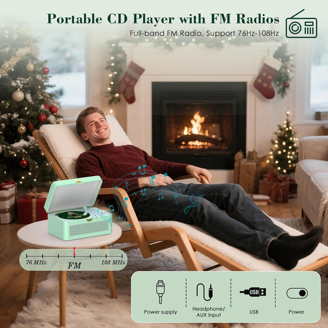 CD Player Tragbar Bluetooth: Kegaudio Radio mit CD-Player Tragbarer mit Lautsprecher Fernbedienung U