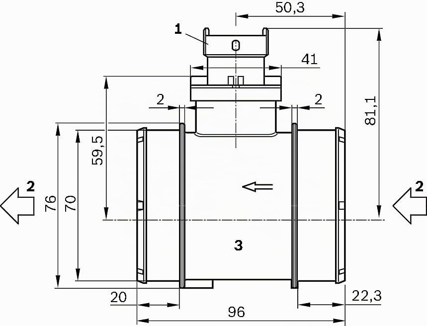 Bosch 0281006054 - Luftmassenmesser