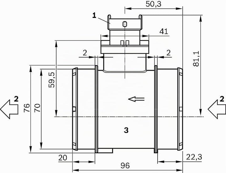 Bosch 0281006054 - Luftmassenmesser