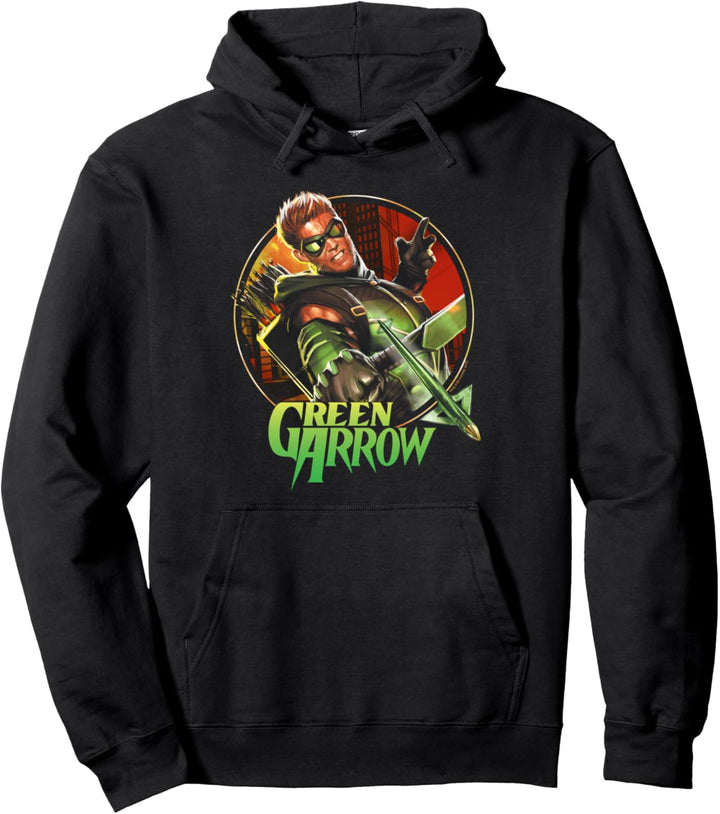 Green Arrow Sunset Archer Pullover Hoodie