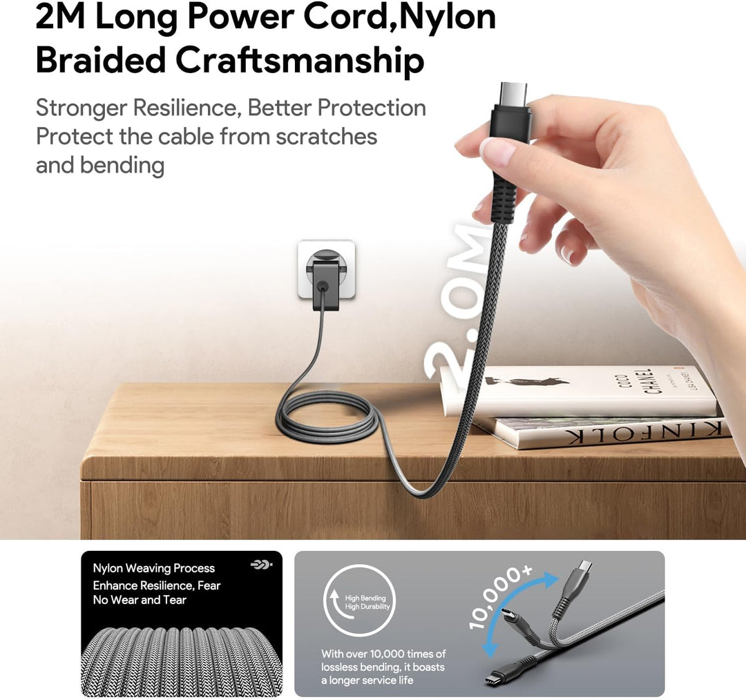KFD 100W USB C Netzteil Schnellladegerät für DJI Mini 4 Pro Fly More, Mavic 4 Pro/Avata 2/Flip/Mini