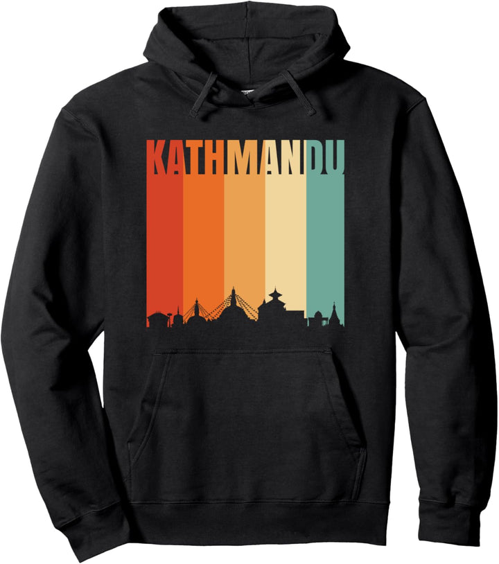 Skyline von Kathmandu Pullover Hoodie