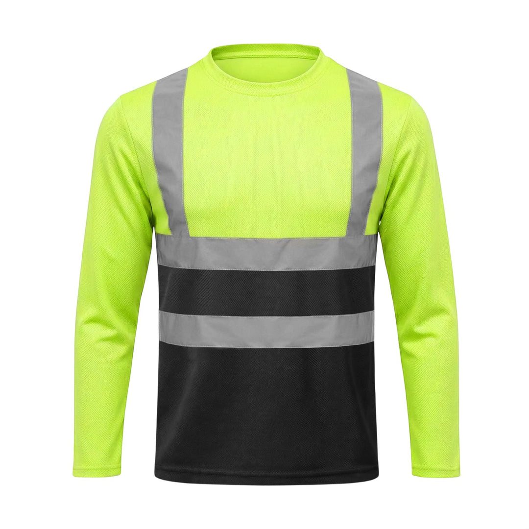 HYCOPROT Warnschutz T-Shirt Warnweste Reflektierend Hochsichtbares Warnweste Warnshirt Atmungsaktiv