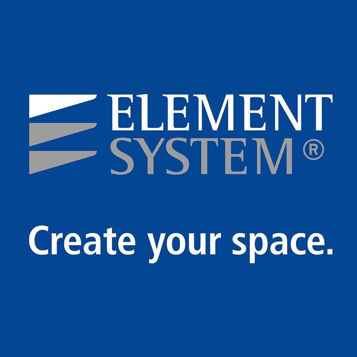 Element System 4 Stück Stahlrohrfüsse rund, Tischbeine, Möbelfüsse inklusive Anschraubplatte, Länge