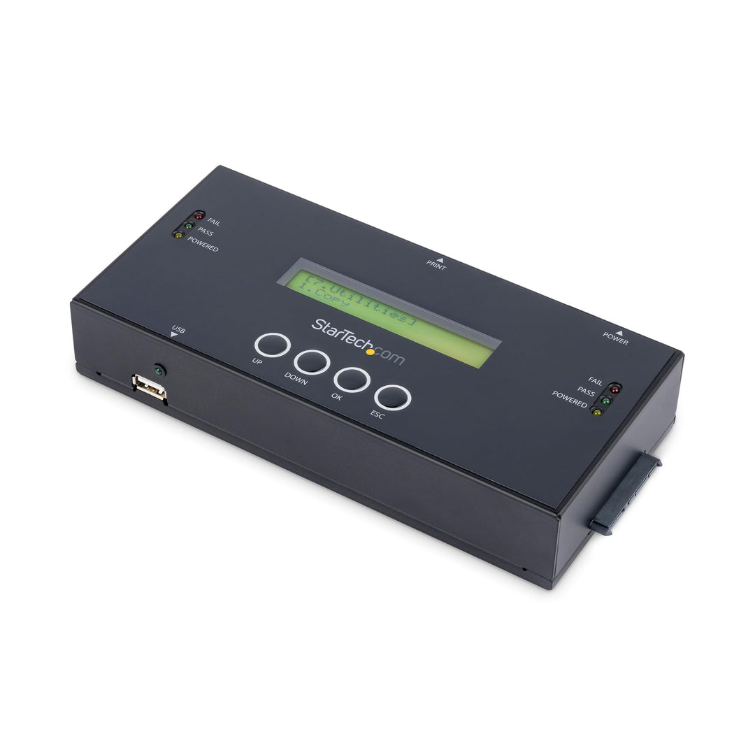 StarTech.com 1:1 Selbständige Festplatten Klonstation und Löscher, SAS und SATA HDD/SSD Kloner/Kopie