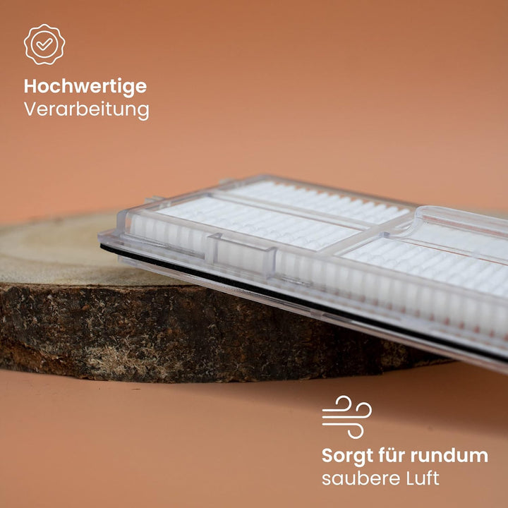 BiOHY Hepa Filter für Roborock S7 &amp; S8 Serie (6er-Set) | Kompatibel mit S8, S7+, MaxV+, Ultra | Effe