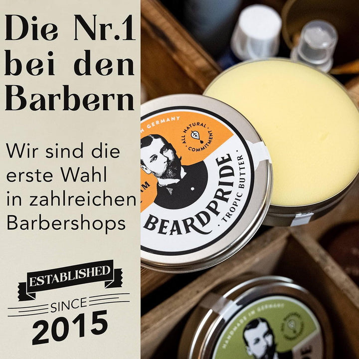 BEARDPRIDE Bartbalsam Männer - Das Original Bart Balsam aus dem Barbershop - Unser Beard Balm basier