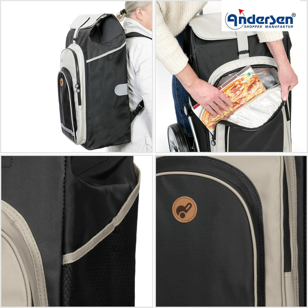 ANDERSEN Einkaufstrolley - Royal Shopper Hydro 2.1 schwarz 62 L Bike, Einkaufsroller, Rucksack, Ther