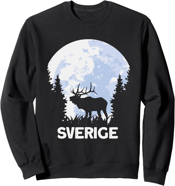 sverige Elch Schweden skandinavien vaporwave Sweatshirt