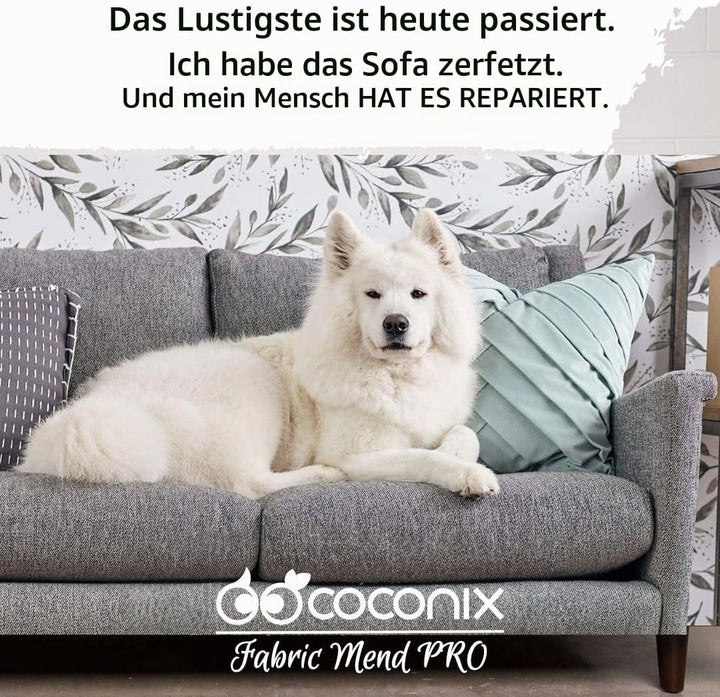 Coconix Reparaturset für Stoff und Teppich – Reparatur von Autositzen, Couch, Möbeln, Polstern oder