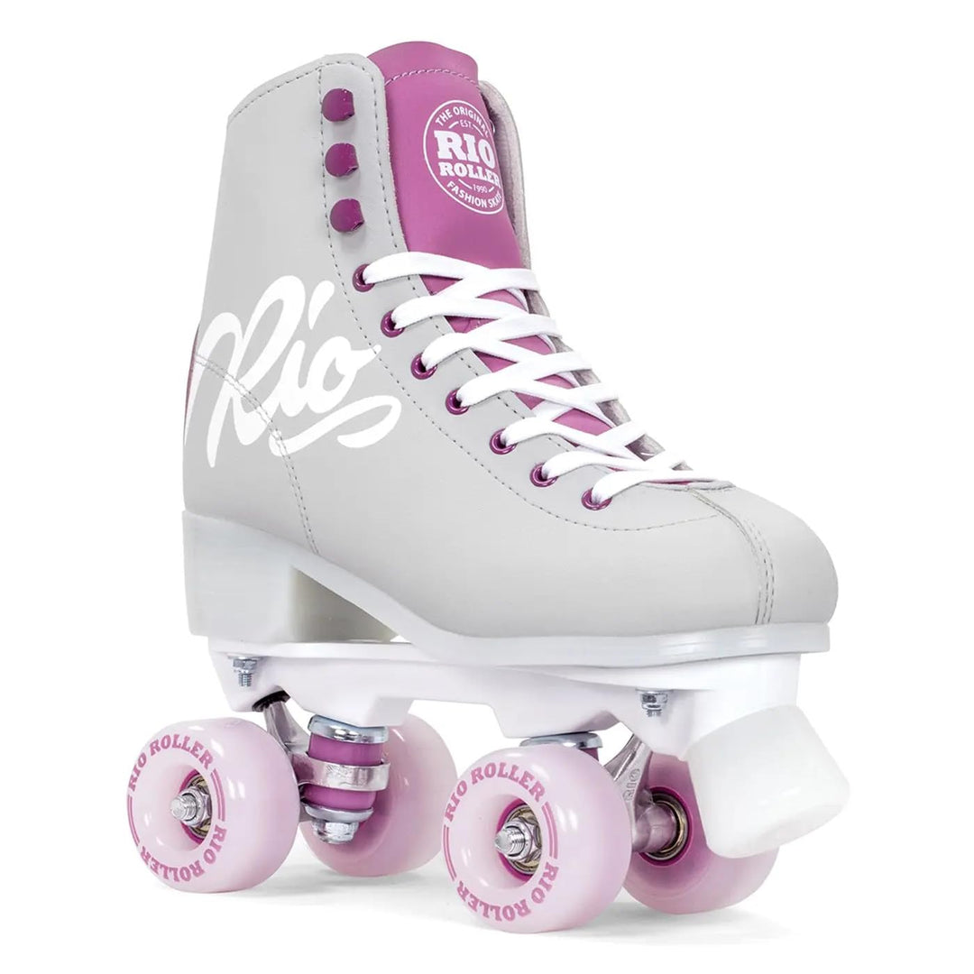 Rio Roller Script Retro Rollschuhe Disco Roller grau-lila UK7A - EU40.5 - US8, UK7A - EU40.5 - US8