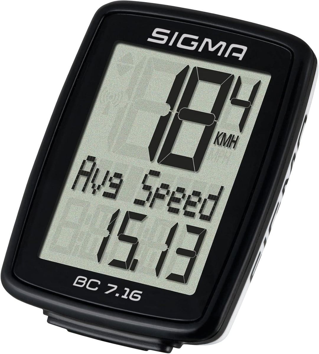 Sigma Sport Sigma BC 7.16 Fahrradcomputer, Schwarz, One size, wired Single, Single