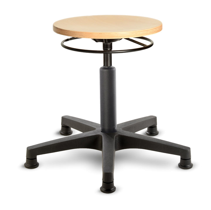 Prova Nova GmbH Werkstatt-, Stand- und Drehhocker 3536, abgedeckte Gasfedersäule, Sitzhöhe ca. 40-60