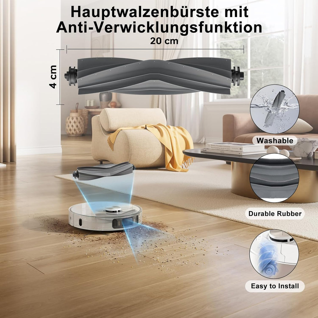 20 Stück Zubehör für Dreame L10s Ultra Gen 2, L10s Pro Ultra Heat, X30 Ultra, Mova E30 Ultra Saugrob