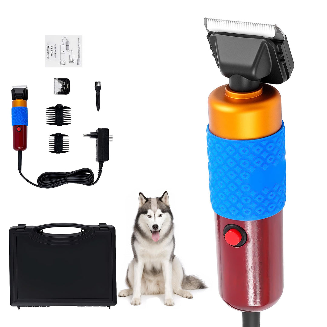 Hundeschermaschine 36W 220V, Tierhaarschneider mit 1000–6600 U/min, 3m Kabel, EU-Stecker, ca. 60 dB,