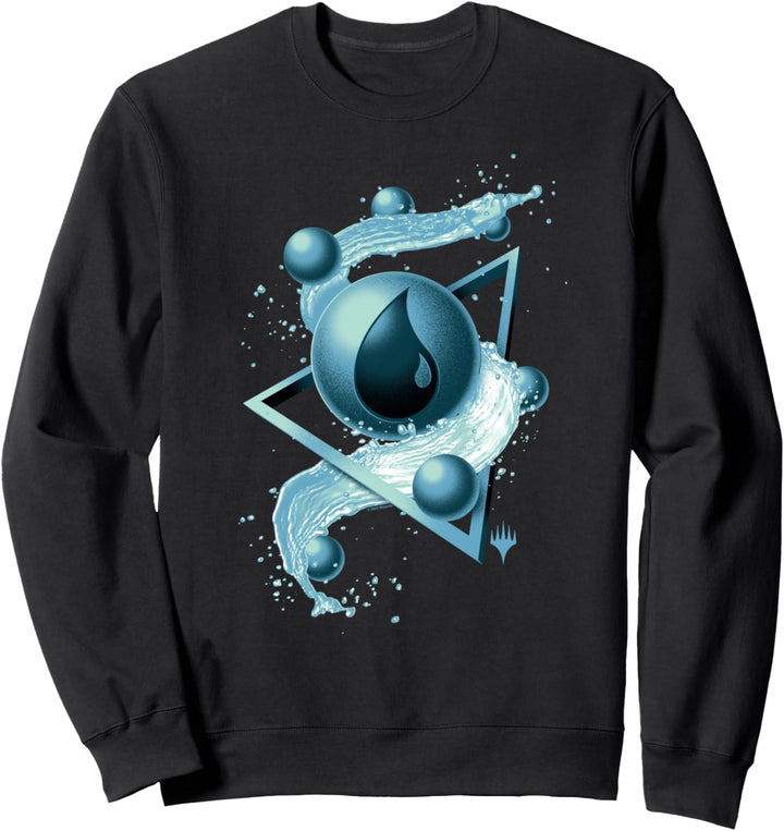 Magic: The Gathering 3D Blue Mana Abstract Sweatshirt