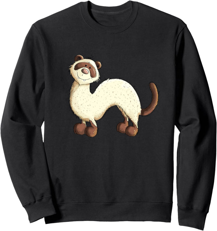Lustiges Frettchen I Marder Iltis Fun Geschenk Sweatshirt