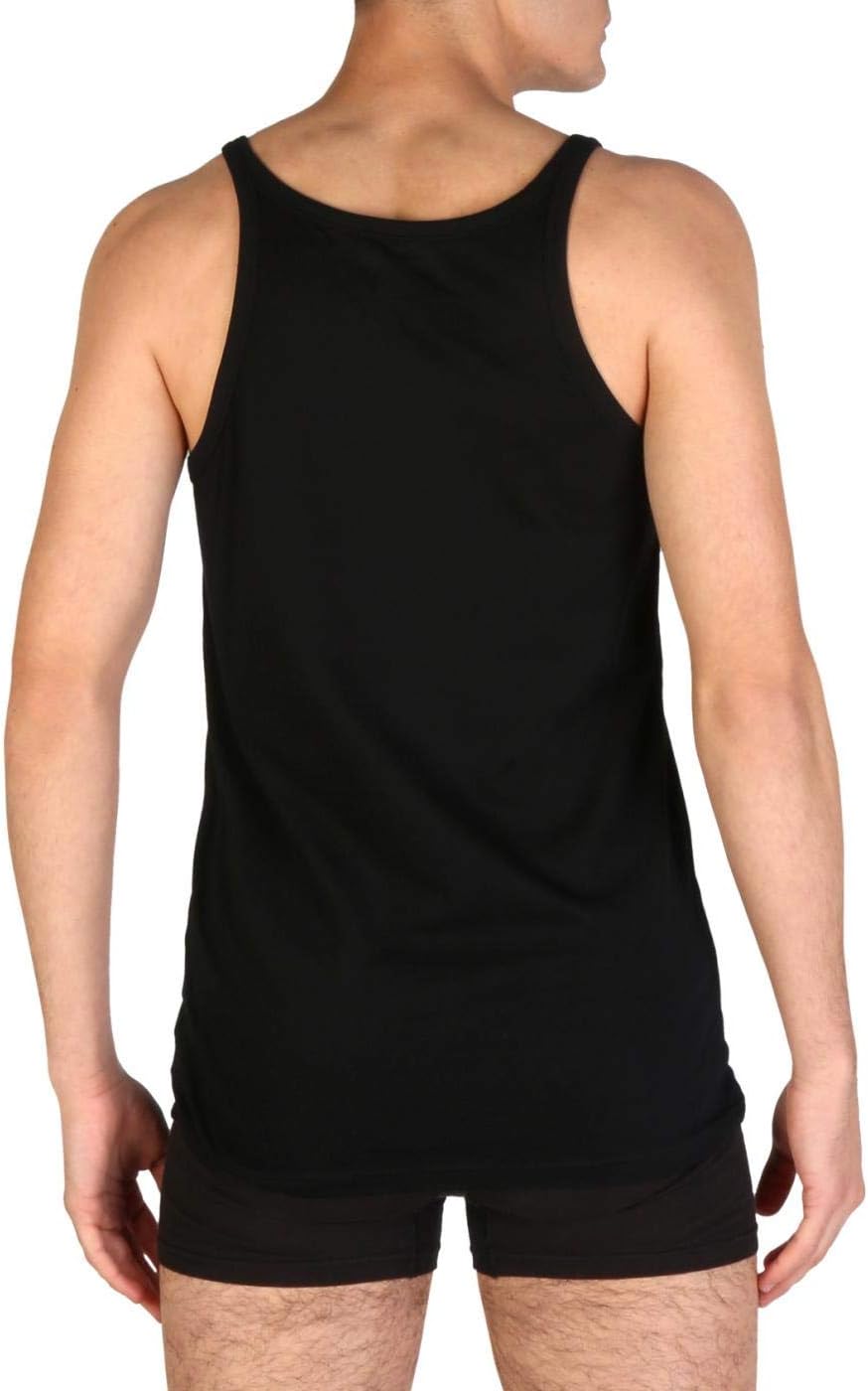 Emporio Armani Herren Schlafanzugoberteil (2er Pack), Black/Grey Melange