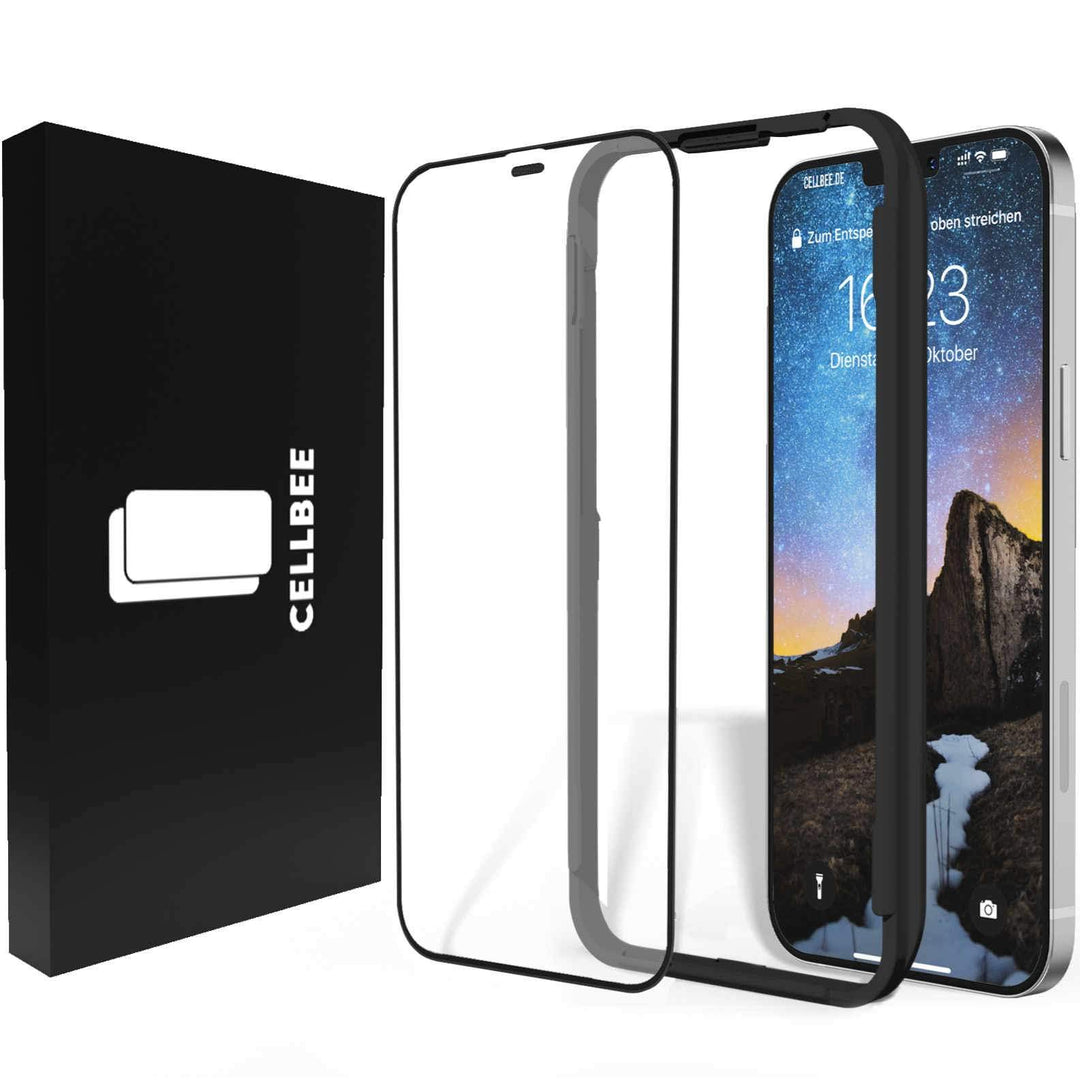 CELLBEE Kompatibel mit iPhone 12 Mini für Panzerglas The Curved, inkl. Applikator, Hörmuschel-Staubs
