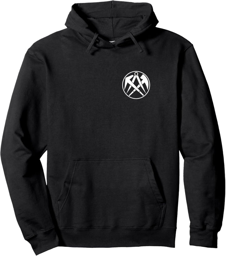 Dachdecker Zunftzeichen auf der Brust | Viele Farben | Pullover Hoodie
