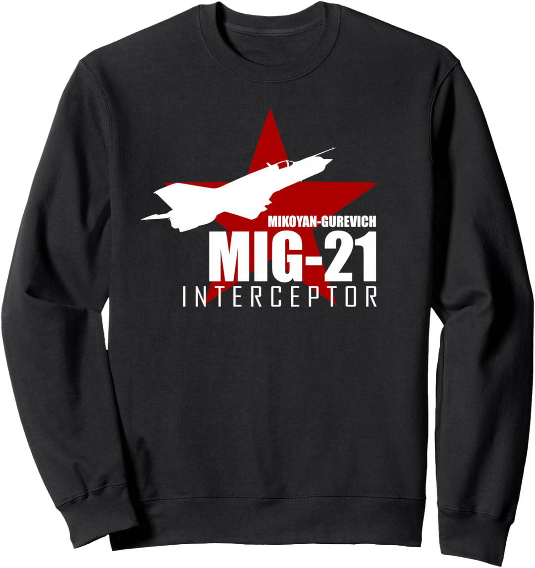 Russischer Kampfjet Mig-21 Sweatshirt