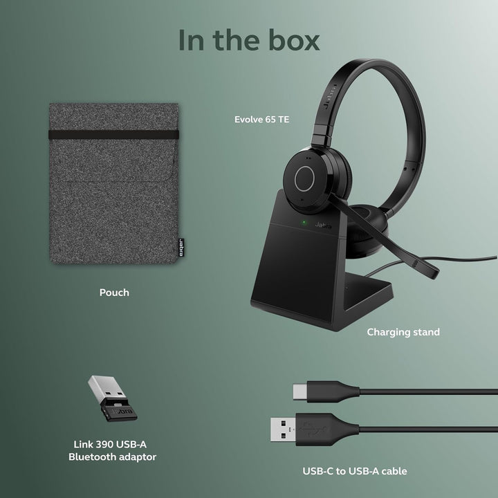 Jabra Evolve 65 TE MS Stereo USB-A incl. Ladestation