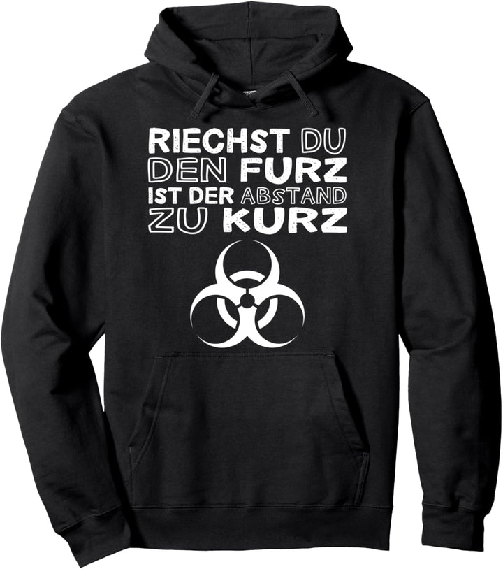 Social Distancing lustiger Spruch funny Furz Biohazard Fun Pullover Hoodie