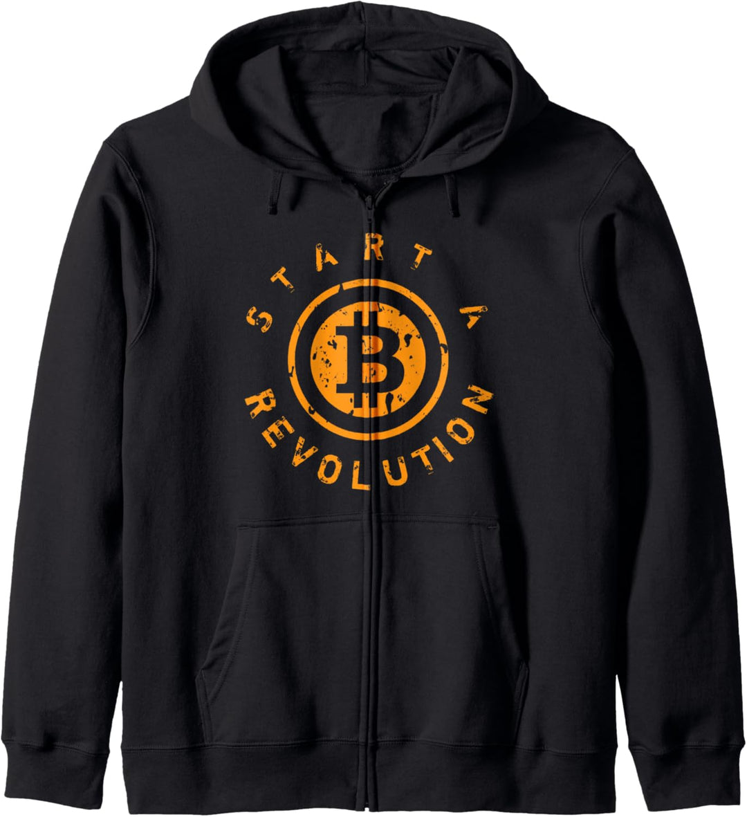 Bitcoin Revolution | UNIQUE GIFT | Distressed Vintage Kapuzenjacke