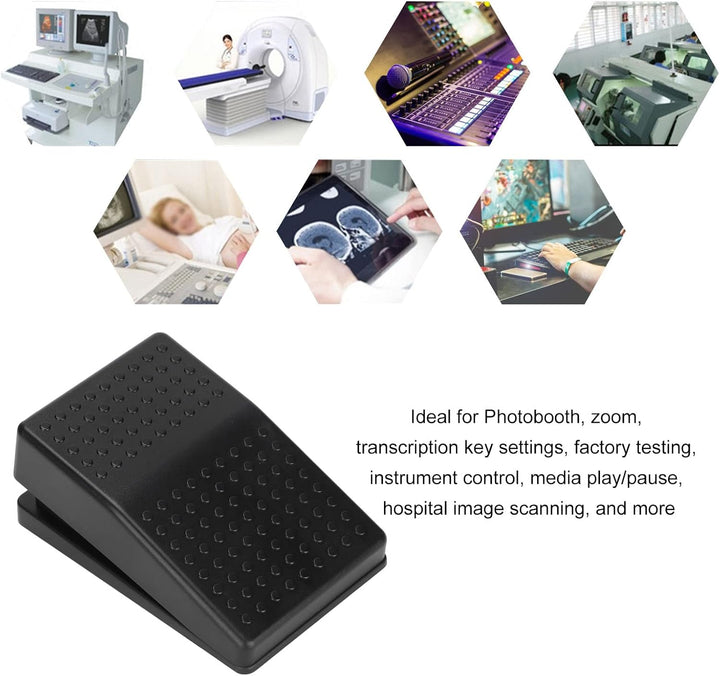 Pwshymi USB-Fussschalterpedal, Hohe Empfindlichkeit, Multifunktionales, Ergonomisches Fussschalterpe
